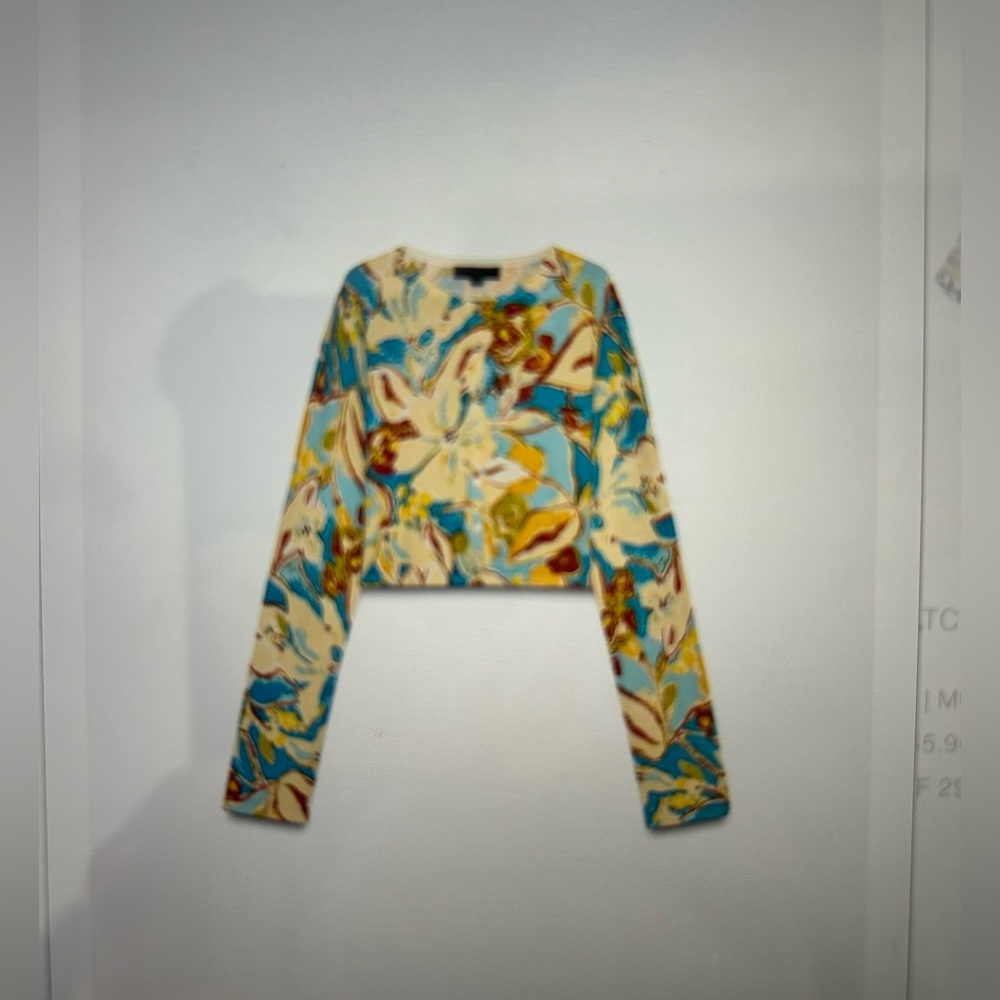 ZARA Printed Knit Top. Size Small.One use only